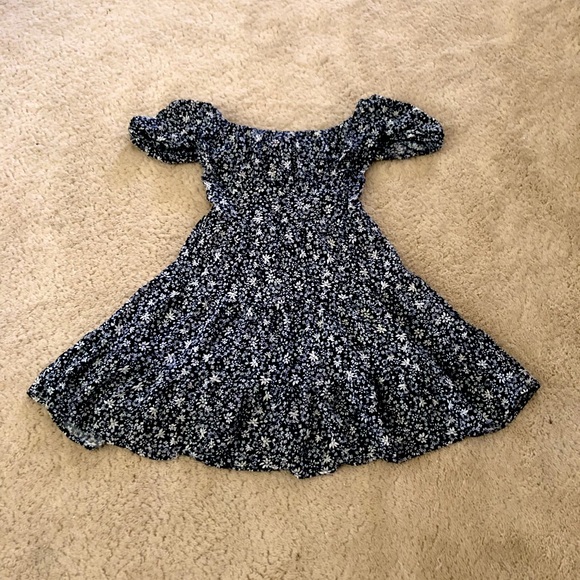 Altar'd State Dresses & Skirts - Medium altrd state navy blue floral open back dress